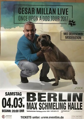 CESAR MILLAN 2017 BERLIN - orig. Concert Poster - Konzert Plakat - DIN A1 - F/N