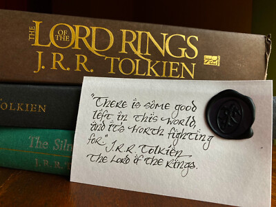 Tolkien 3x5'' Art Card Quote LOTR - There Is Some Good Left In The World - Sam! 