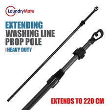 Extendable Prop Line Heavy Duty Clothes Washing Pole Outdoor Support Dryover2.2m