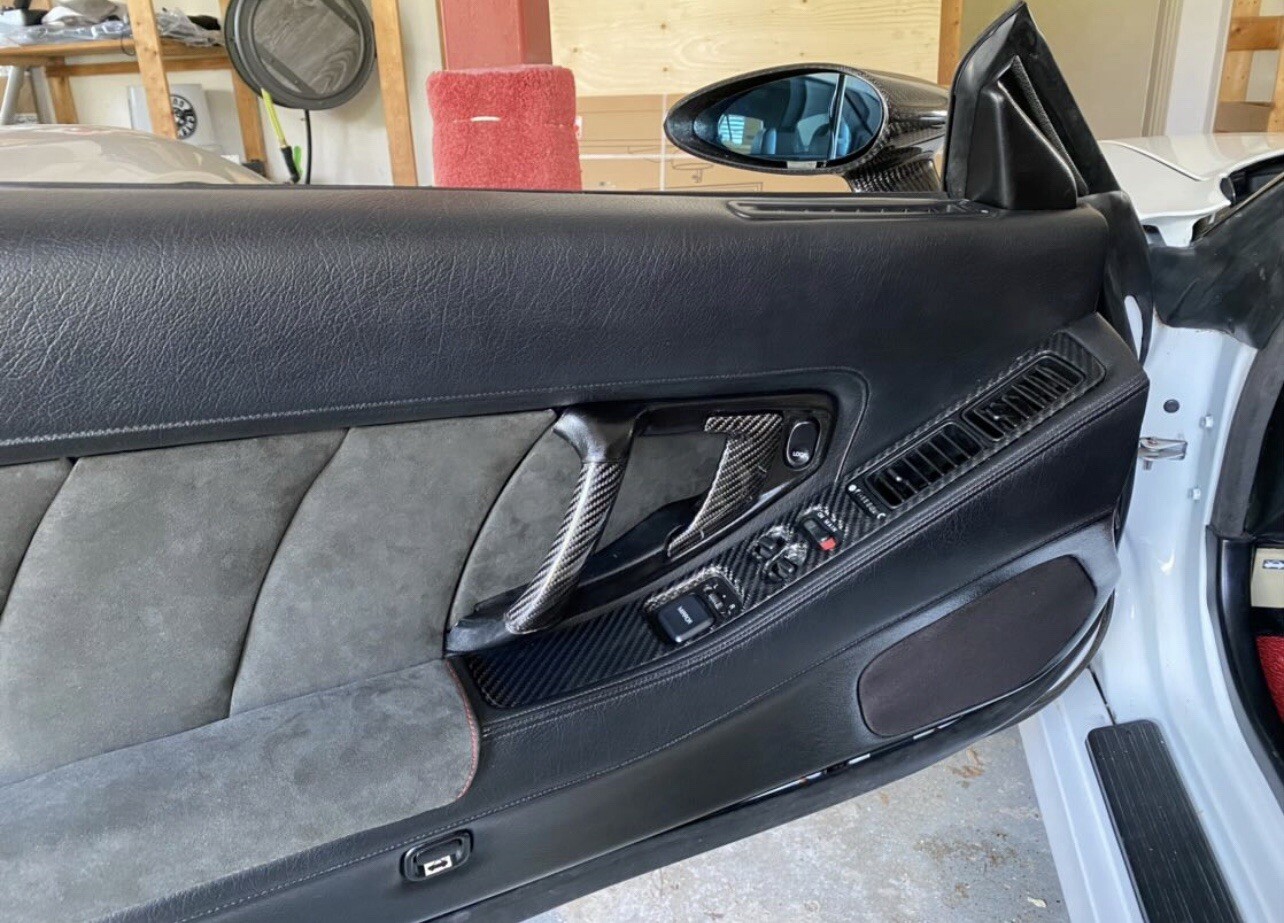 Honda Acura NSX Carbon Fiber Premium Leather Door Elbow Rests