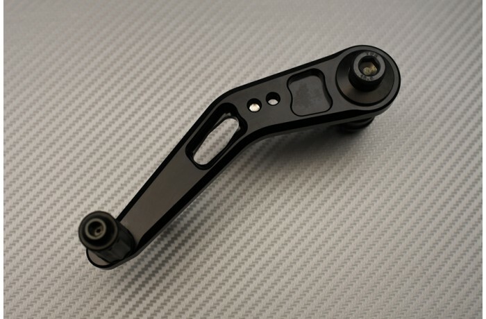Commandes Reculées Réglables Vertes pour Améliorer la Posture sur GSXR 600 2011-2017