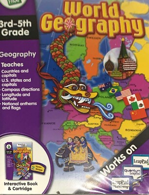 **** Leappad Leapfrog Leap 3 Science Quantum - World Geography - new sealed**