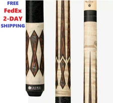 Lucasi Hybrid Pool Cue -  Leather Wrap, 18 - 21oz  / 11.75mm or 12.75mm Shaft 