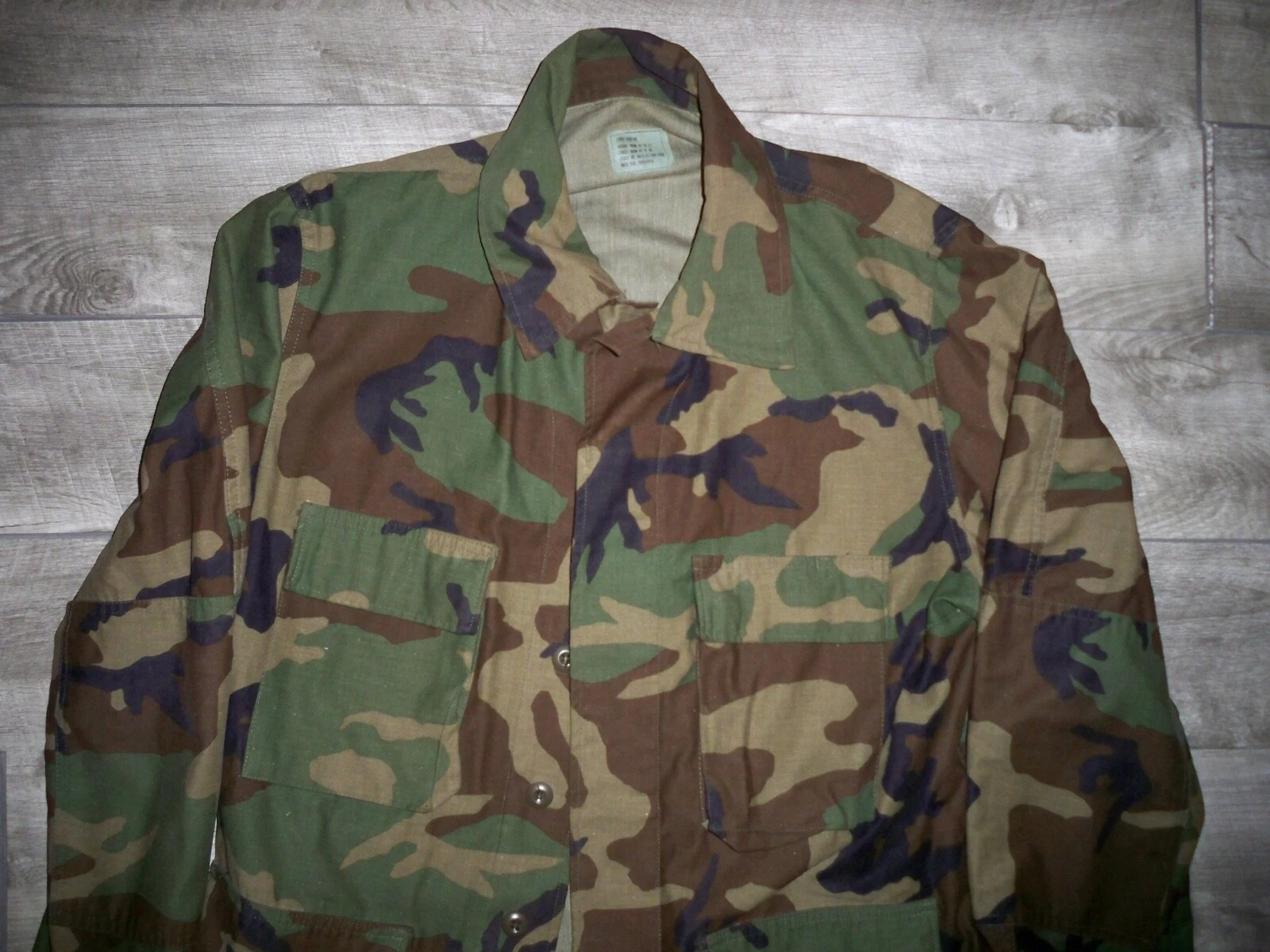  woodland camo military vintage jacket