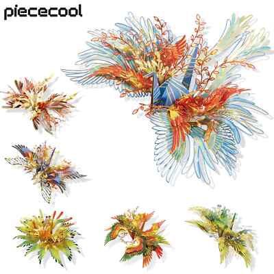 3D Piececool Kranich Metallpuzzle bauen DIY basteln Bausatz Geschenk Tiere Vogel