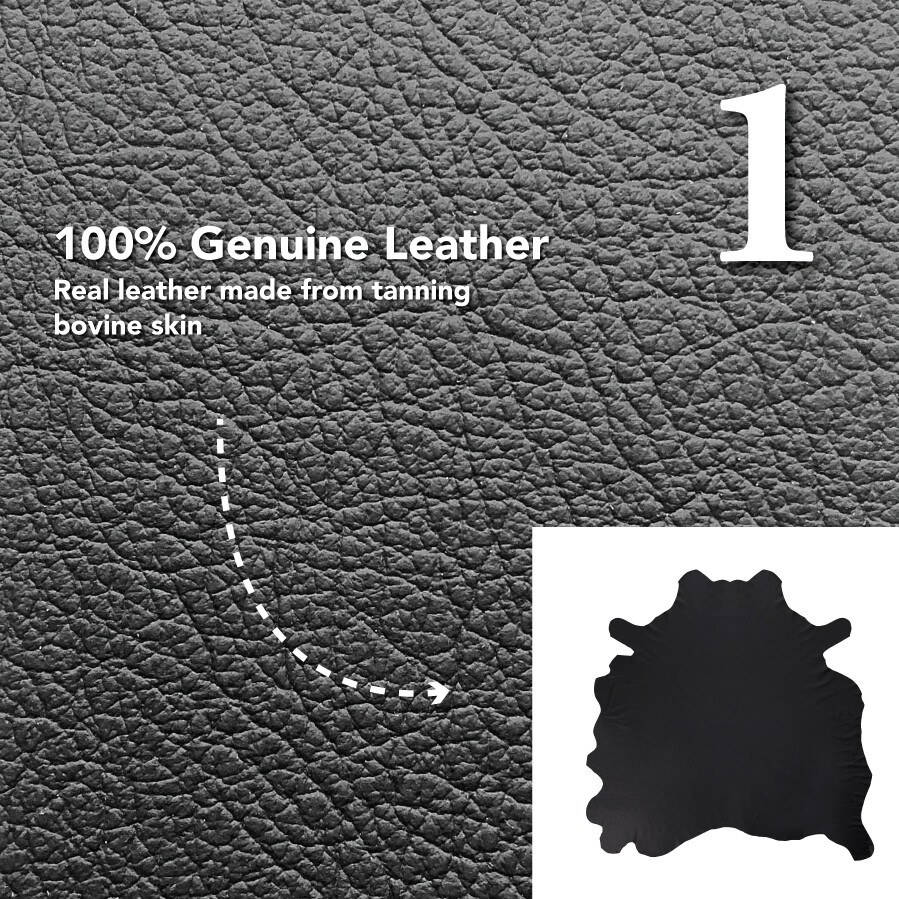 BLACK LEATHER HIDE SMOOTH WHOLE COWHIDE NAPPA Upholstery Auto Seat