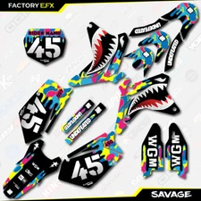 CMYK Savage Camo Racing Graphics Kit fits 05-06 Suzuki RMZ450 RMZ 450 decal 