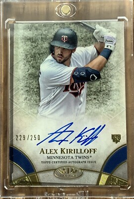 Alex Kirilloff Topps Tier One Baseball Certified Break Out Autograph 229/250
