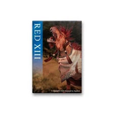 FINAL FANTASY 7 VII EVER CRISIS Online Kuji Red XIII Square Button Badge