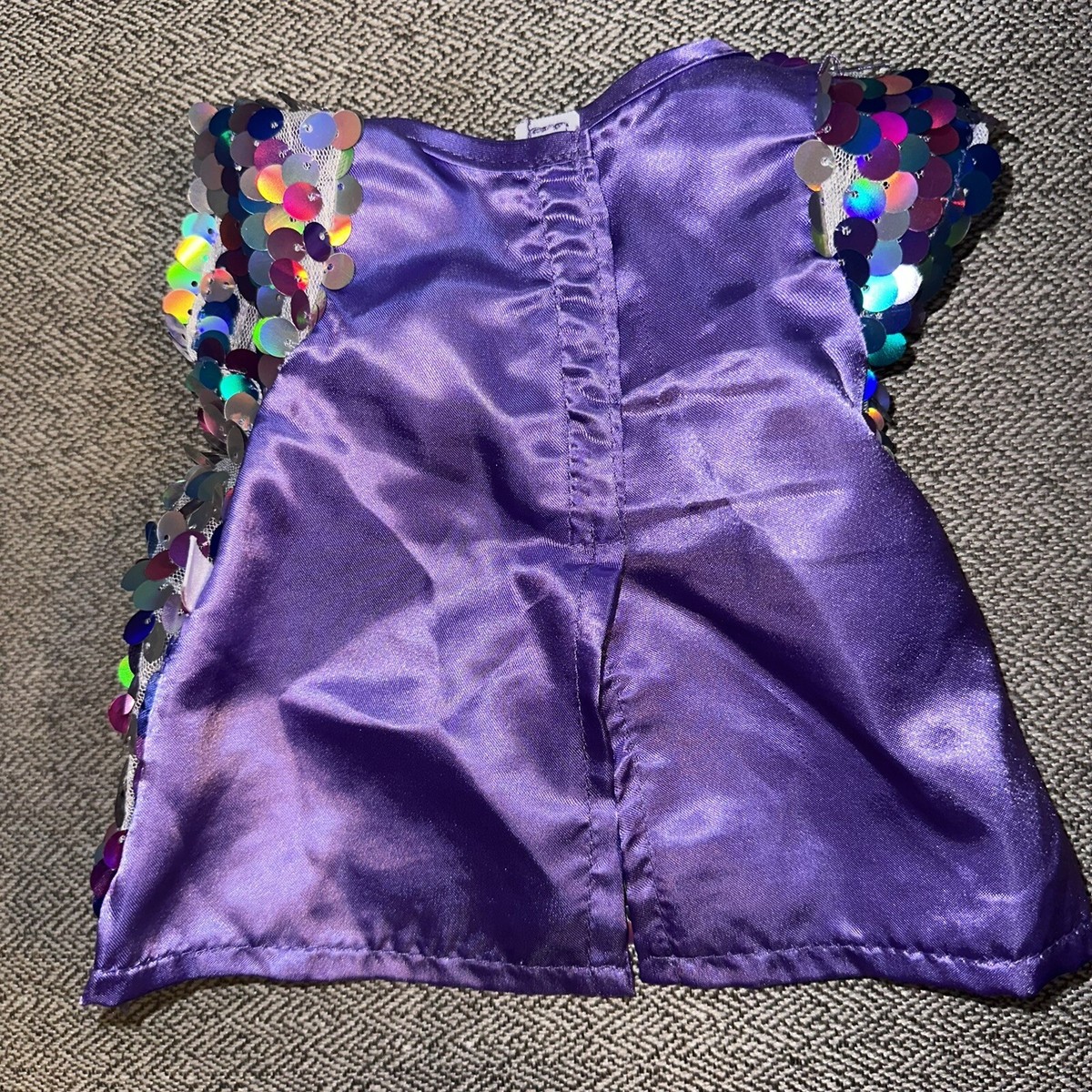 Build A Bear Workshop Fairy Dress With Sequins Rainbow Colors | eBay