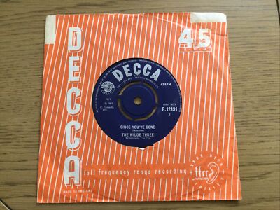 The Wilde Three: Since You ve Gone: Just As Long: EX/EX 7  Vinyl 45 Free UK Post