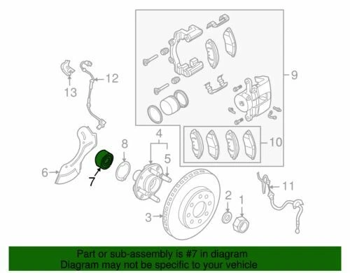 Cojinete de rueda delantera izquierda derecha genuino GM 2004-2015 Chevrolet Pontiac 95983139 Foto 2 de 2