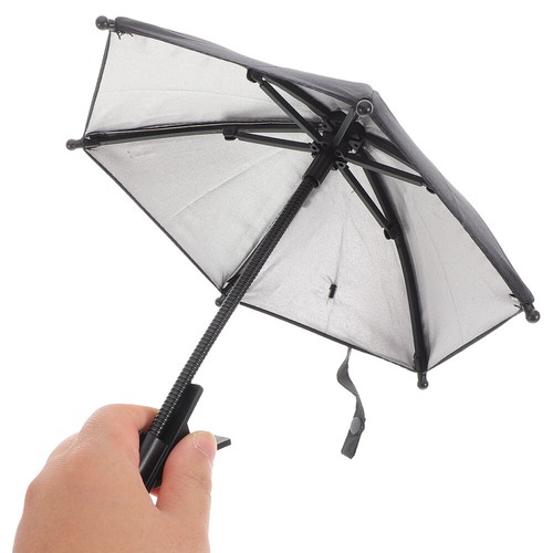 Mini Phone Umbrella Travel Cell Holder Car Visor Mount Sun Shade - 第 9/12 張圖片