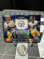 2020 Panini Playoff Thunder & Lightning Ben Roethlisberger&Juju Smith Blue Prizm
