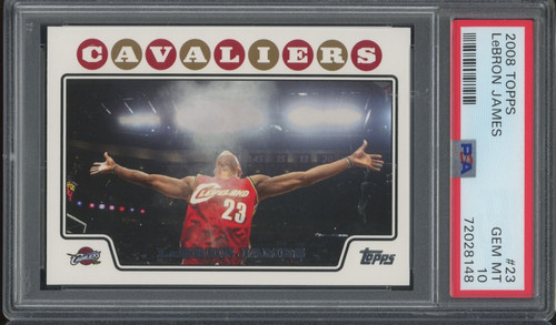 LeBron James #23 2008 Topps card