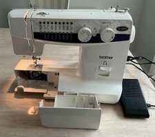 BROTHER XL-5021 SEWING MACHINE + FOOT PEDAL, INSTRUCTIONS AND PLASTIC DUST COVER