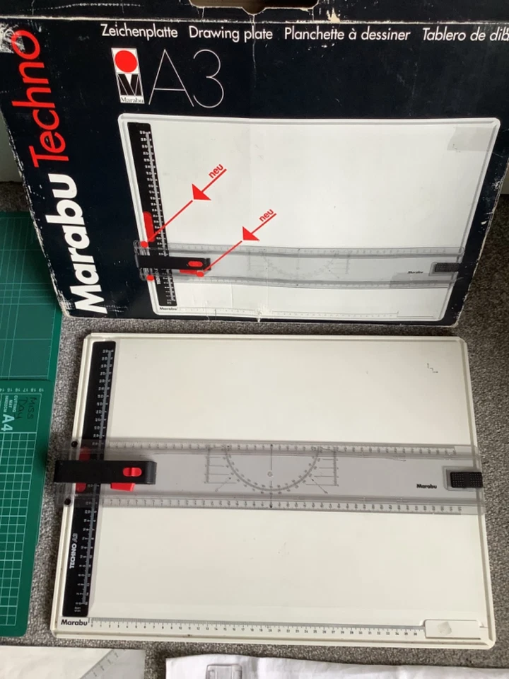 Marabu Techno A3 Technical Engineering Drawing Board With Extras - Image 2 of 4