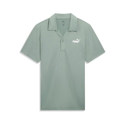 PUMA Essentials All In Short Sleeve Polo Shirt Mens Green Casual 68801630