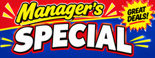3ft x 8ft MANAGER'S SPECIAL Vinyl Banner- Free Shipping CAN BE PERSONALIZED 