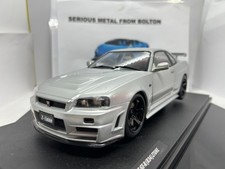 SOLIDO 1804312 NISSAN SKYLINE (R34) GT-R Z TUNE SILVER 1:18 SCALE