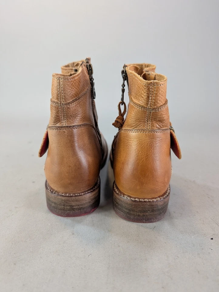 Bed Stu Women's Size 6.5 Becca Leather Harness Ankle Boots Shoes Brown - Image 4 of 4