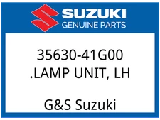 Suzuki OEM Part 35630-41G00 LAMP UNIT, LH