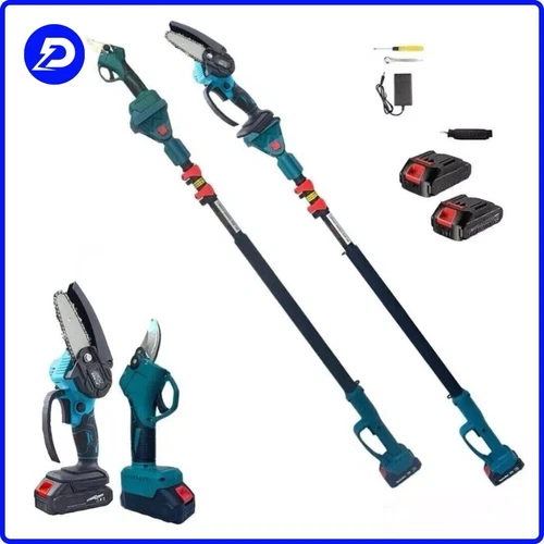 KIT POTATURA MINI MOTOSEGA 6" + FORBICE CESOIA A BATTERIA CON ASTA TELESCOPICA - Foto 1 di 5