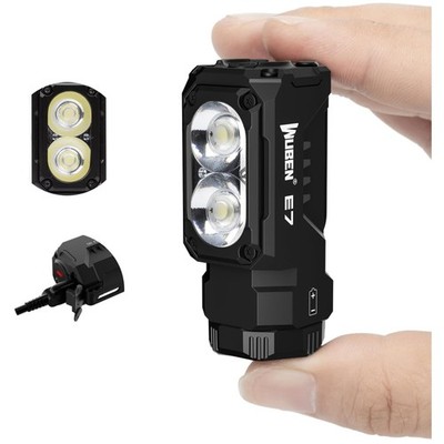 E7 1800 Lumen Rechargeable Mini Flashlight with Magnet