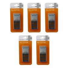 Budget Pill Cutter Sunp08, for Splitting Tablets, Home Healthcare Aid Pack of 5