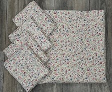 Ikea Alvine Ljuv Vintage Blumenmuster Doppel Bettbezug & 4 Kissenbezüge 