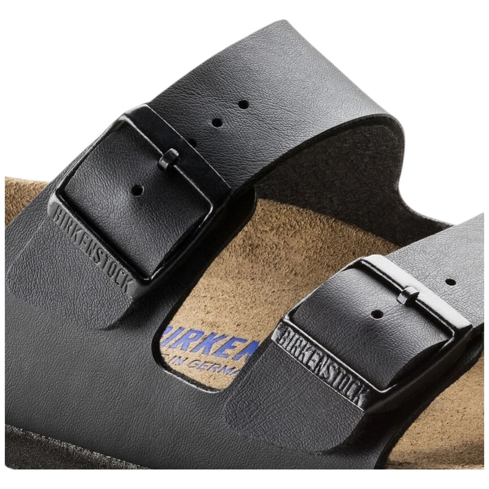 Chaussons Birkenstock Arizona Noir Unisexe 551253 Sandales Neuf - Photo 3/4
