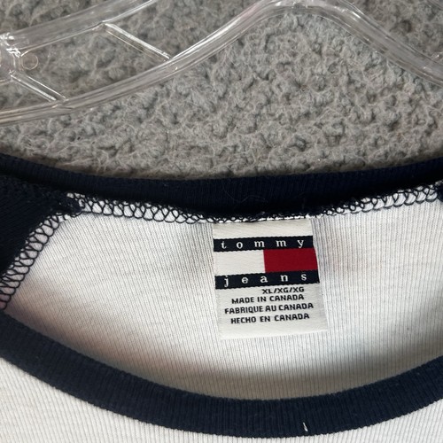 VINTAGE 90s Tommy Girl Jeans Long Sleeve Pullover Shirt Size XL Y2K - Picture 3 of 5