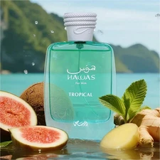 Tropical Perfum | Long Lasting Fragrance 3.4 Ounce, It has aCoconut,Fig and Mint