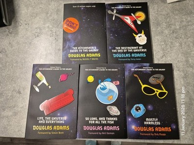 Douglas Adams Hitchhiker s Guide to the Galaxy Full Set 30th Anniversary Edition