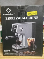 LINKChef Espresso Machine 20 Bar, Professional Espresso Maker with Milk Frother