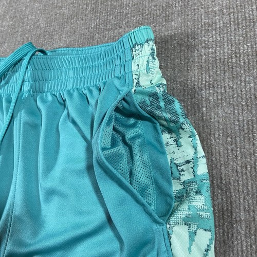 Nike Trophy Training Shorts Boys XL Teal Turquoise Relaxed Athletic Embroidered - Picture 4 of 12
