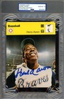 Hank Aaron Gem Mint 10 PSA DNA Signed 1977 Sportscaster Autograph