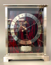 Zz ATMOS VII Uhr Jaeger-LeCoultre "Embassy" | rot geflammt | Platin u. Nickel