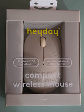 Heyday Wireless Usb Mouse Warm Grey Bluetooth 5.1  Wireless Receiver New In Box