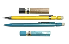 Scripto P200 0.5mm & P670 0.7mm Mechanical Pencil Set of 2 with Spare Leads