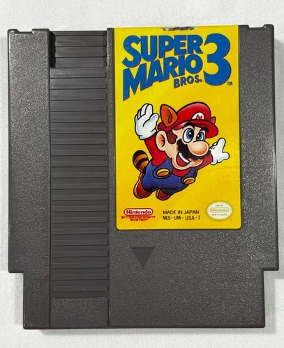 Super Mario Bros 3 (Nintendo NES, 1990) Cartridge Authentic - Tested & Working!