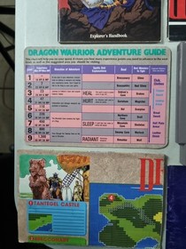 Dragon Warrior 1 (Nintendo NES) Complete CIB W/ Maps Poster Nintendo Power 