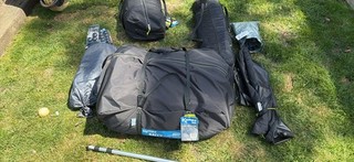KAMPER rally Pro Air 330 Awning & Pro Air Tall Annexe Kamper Pro 5 Windbreak