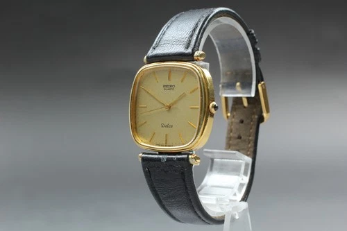[Near MINT] Vintage Seiko Dolce 5931-5400 SAGX900 Gold Men's Quartz Watch JAPAN