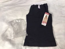 Curveez NEW Essential Open Bust Control Tank Sz XL BLACK CUR3568 Shapewear