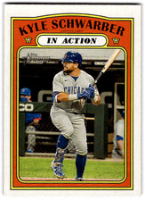 Kyle Schwarber Base Topps Heritage 140 NM