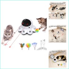 USB Rechargeable Cat Laser Toy - Automatic Motion Activated for Indoor Fun