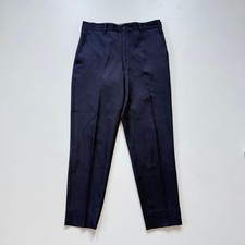 USED EXCELLENT CONDITION COMME DES GARCONS 90'S 100 WOOL SLACKS IN NAVY GOOD