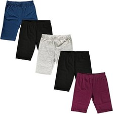 Miss Popular Girl's High Waisted Cotton Spandex Biker Shorts 71999