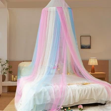 Foldable Rainbow Mosquito Net Portable Dome Bed Canopy Breathable & Insect Proof